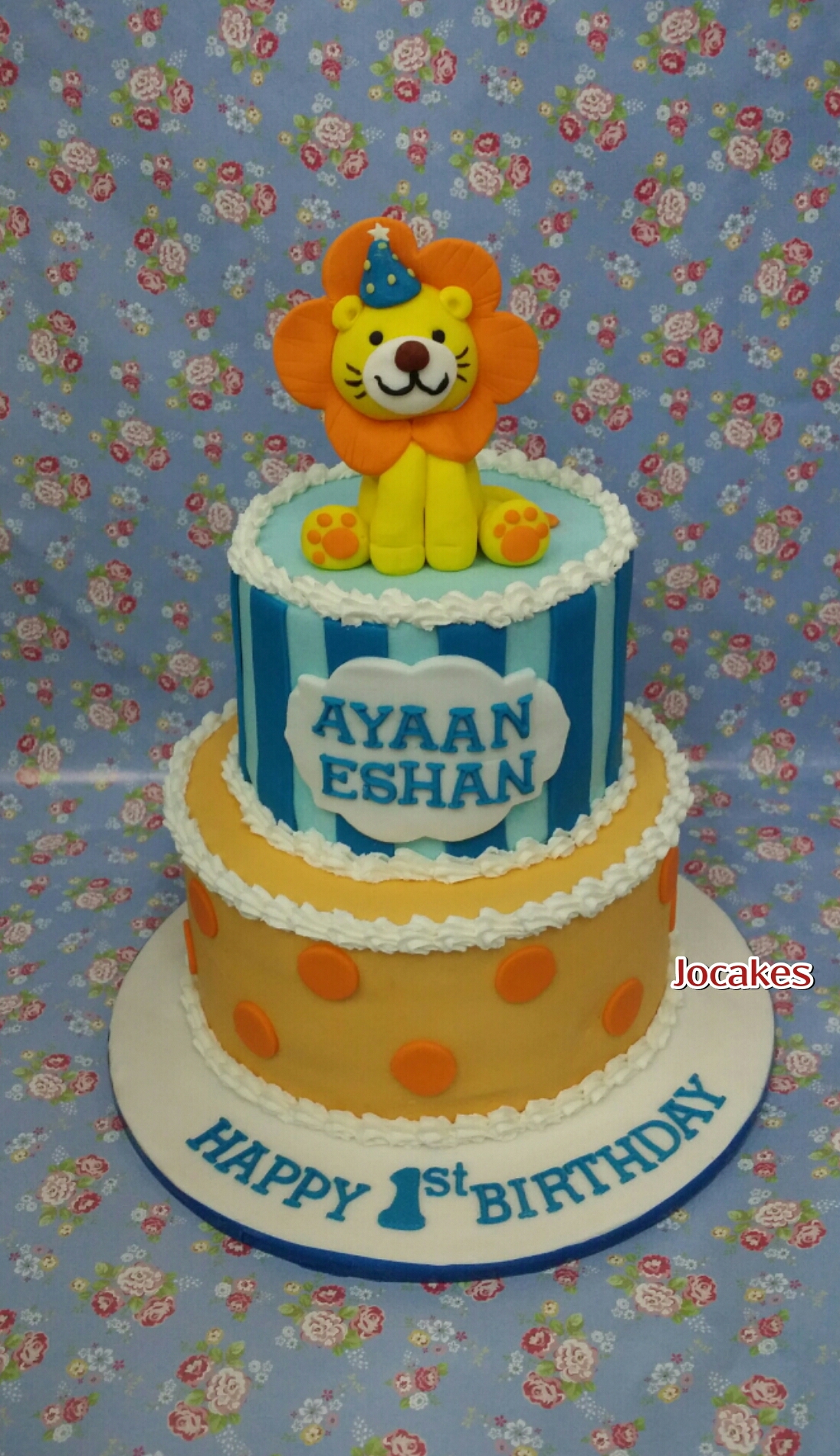 Lion Cake For Ayaan Eshan S 1st Birthday Jocakes